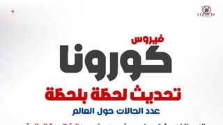 لقطة شاشة لموقع أحصائيات كورونا في مصر - اعداد مصابين كورونا في مصر لحظة بلحظة فيروس كورونا كوفيد-19
بتاريخ 05/04/2020
بواسطة دليل مواقع عرب سايت