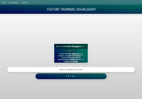 لقطة شاشة لموقع YOUTUBE THUMBNAIL DOWNLOADER
بتاريخ 15/02/2021
بواسطة دليل مواقع عرب سايت