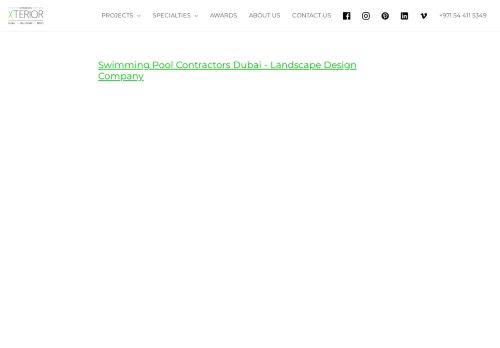 Swimming Pool Contractors Dubai